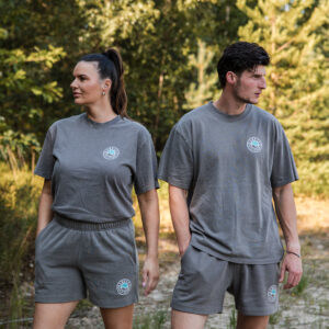 Ramkast Joggingset - Faded Grey (T-shirt + Short)