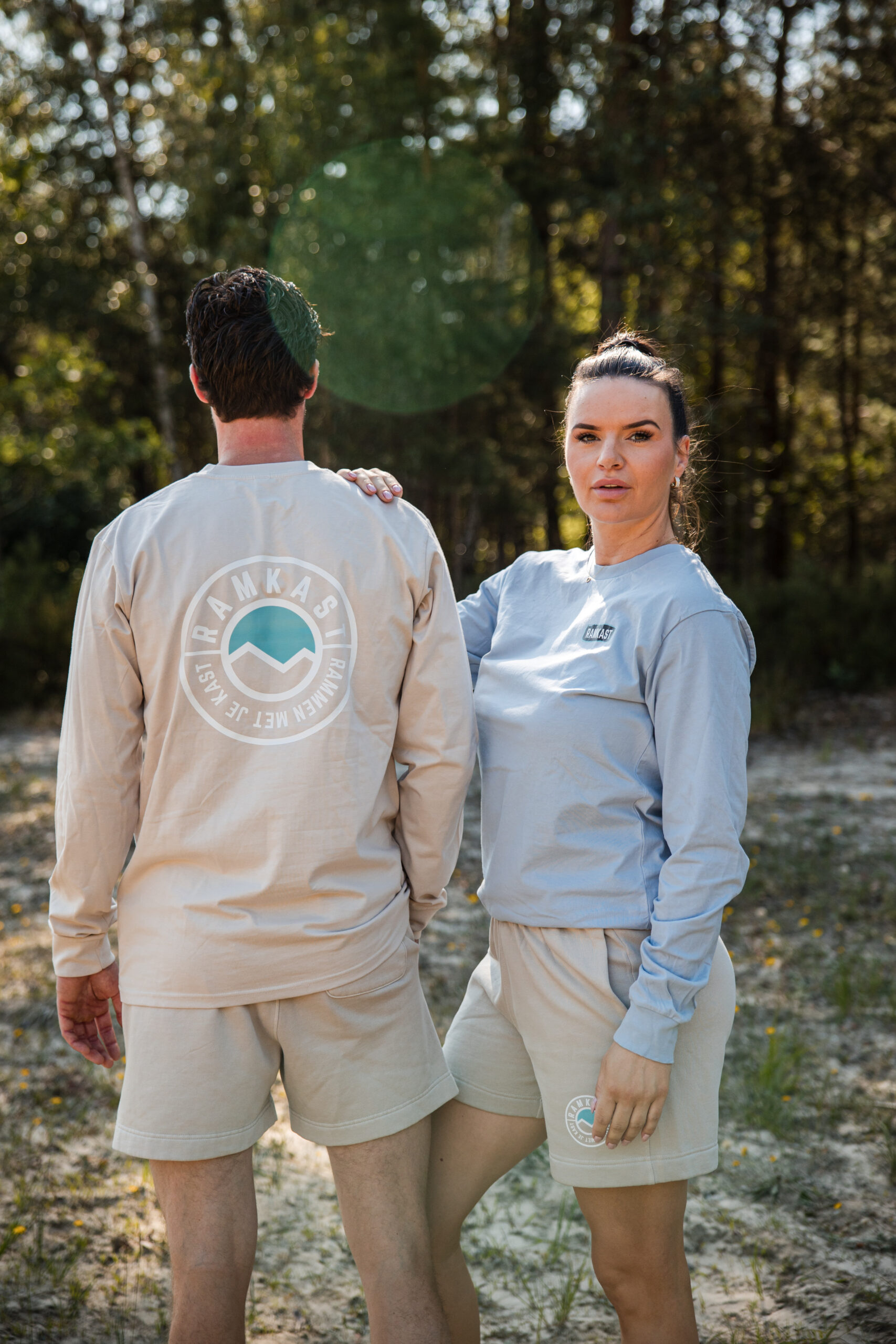 Ramkast Longsleeve Combiset- Light Blue & Sand - Afbeelding 2