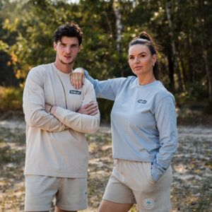 Ramkast Longsleeve Combiset- Light Blue & Sand