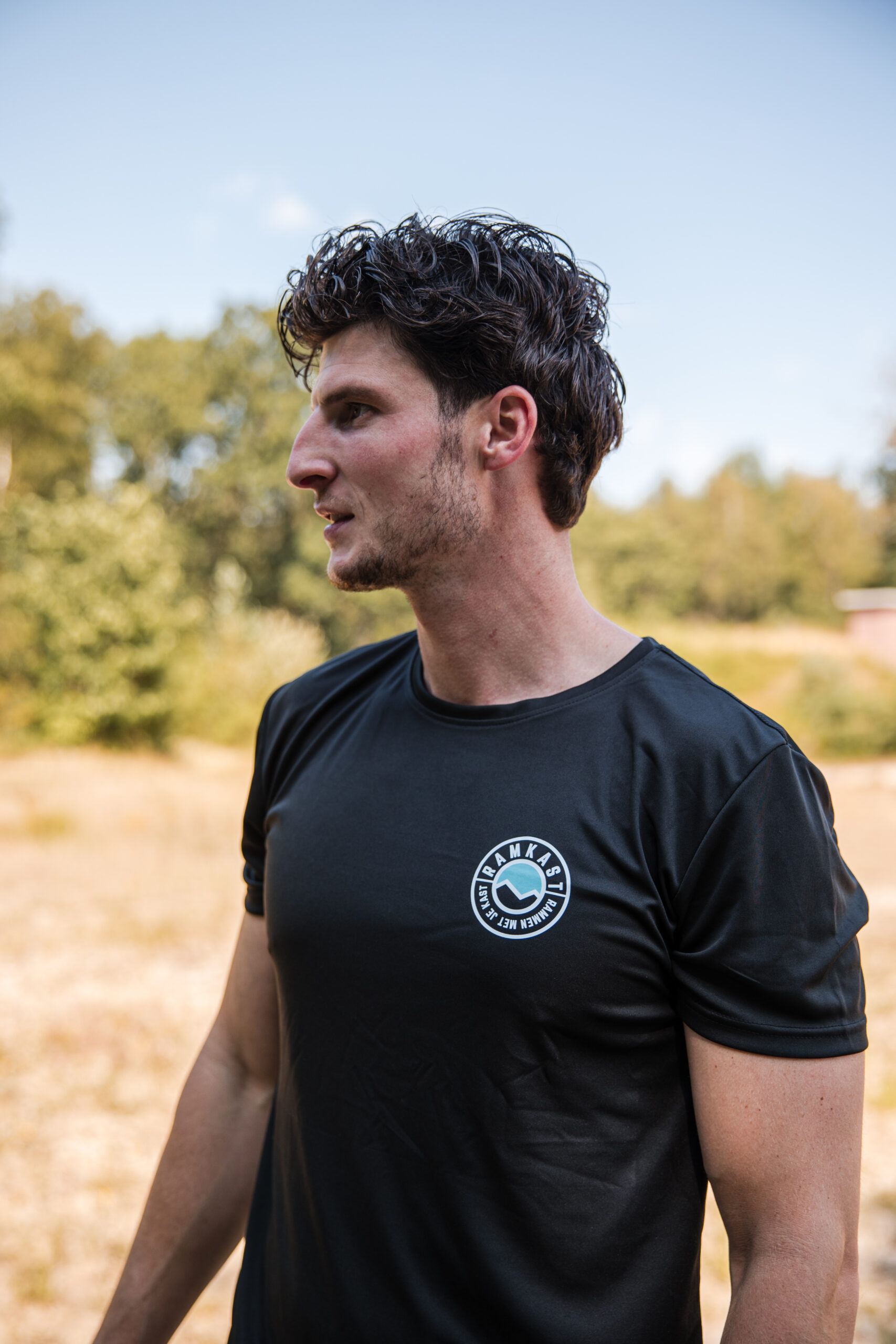 Ramkast Klassiek Sportshirt - Black